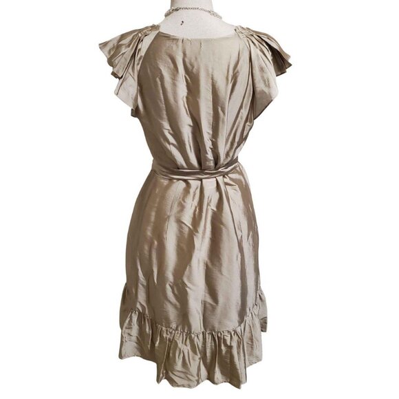 LOFT ann taylor flutter sleeves dress size 12 - Picture 3 of 4